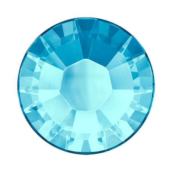 Swarovski Hotfix Crystals 2038 ss 12 Aquamarine A HF
