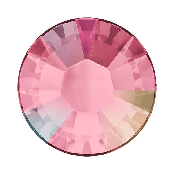 Swarovski Hotfix Crystals 2038 ss 12 Light Rose AB A HF