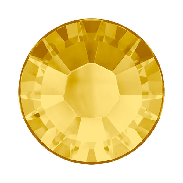 Swarovski Hotfix Crystals 2038 ss 34 Light Topaz A HF