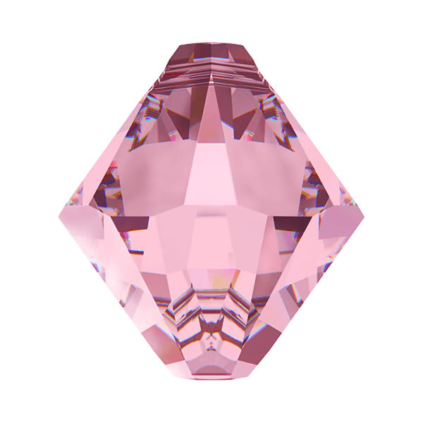 Swarovski Crystal Pendants 6328 8 mm Light Rose