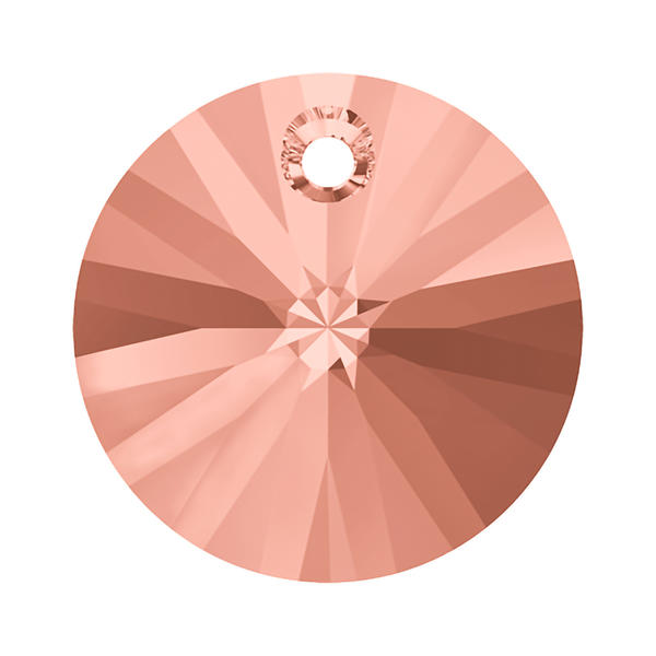 Swarovski Crystal Pendants 6428 6 mm Rose Peach