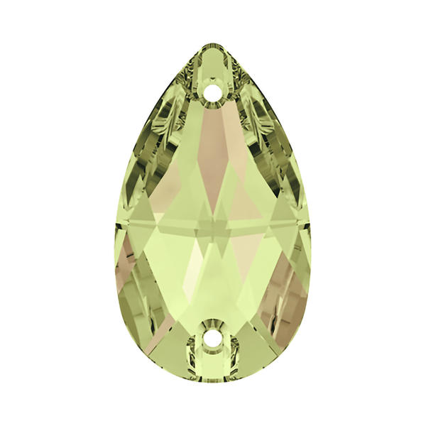 Swarovski Sew-on Crystals 3230 12 x 7 mm Crystal Luminous Green F