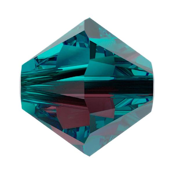 Swarovski Crystal Beads 5328 6 mm Burgundy - Blue Zircon Blend