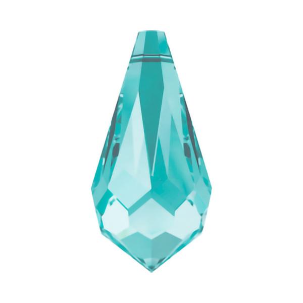 Swarovski Crystal Pendants 6000 28 x 14 mm Light Turquoise