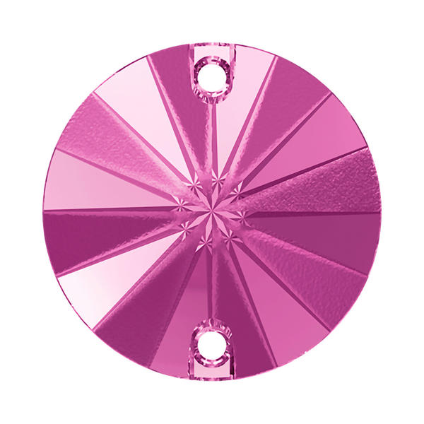 Swarovski Sew-on Crystals 3200/G 12 mm Fuchsia F PFRO01