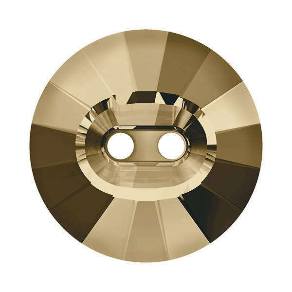 Swarovski Crystal Buttons 3019 16 mm Crystal Golden Shadow