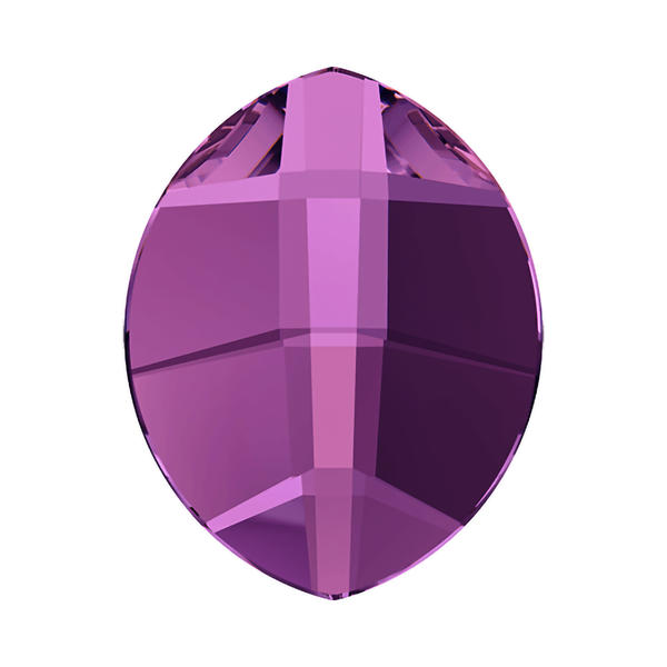Swarovski Flatback Crystals 2204 14 x 11 mm Amethyst F