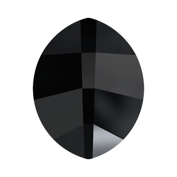Swarovski Flatback Crystals 2204 14 x 11 mm Jet Unfoiled