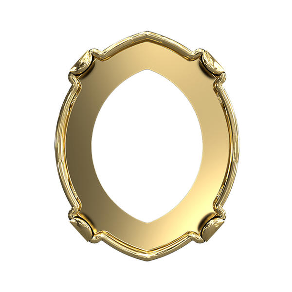 Swarovski Fancy Stone Settings 4224/S 10 x 8 mm Brass 1PH2OZ