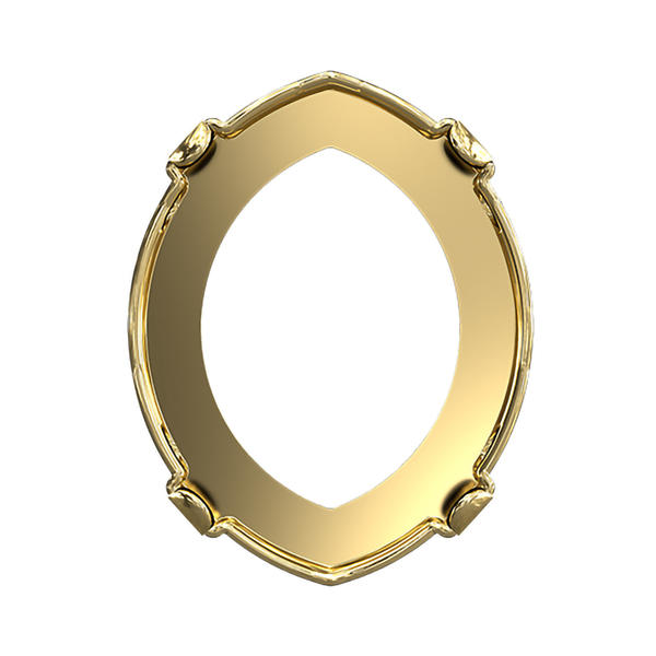 Swarovski Fancy Stone Settings 4224/S 14 x 11 mm Brass 1PH2OZ