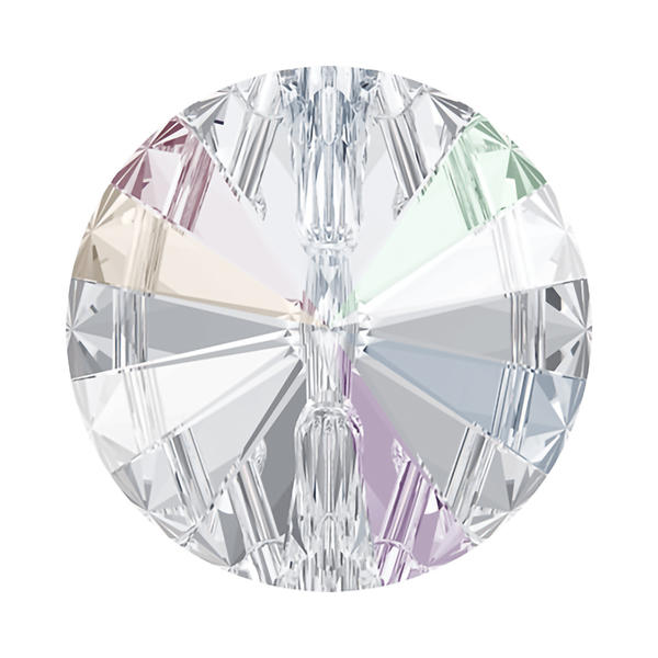 Swarovski Crystal Buttons 3015 10 mm Crystal AB F