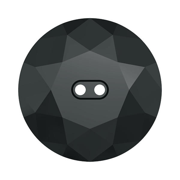 Swarovski Crystal Buttons 3014 12 mm Jet Hematite