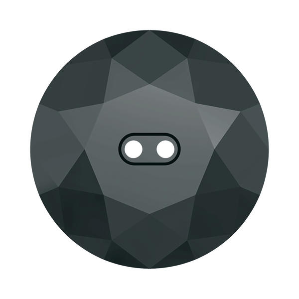 Swarovski Crystal Buttons 3014 16 mm Jet Hematite