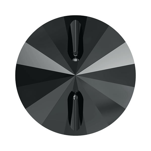 Swarovski Crystal Buttons 3015 10 mm Jet Hematite