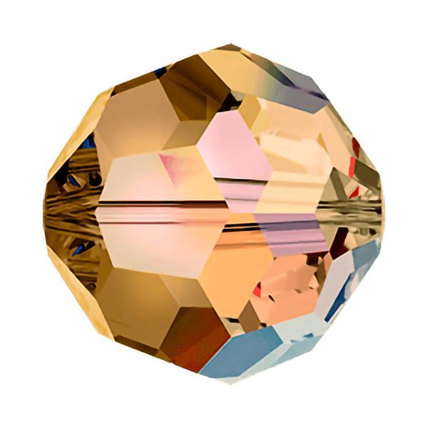 Swarovski Crystal Beads 5000 10 mm Light Colorado Topaz AB
