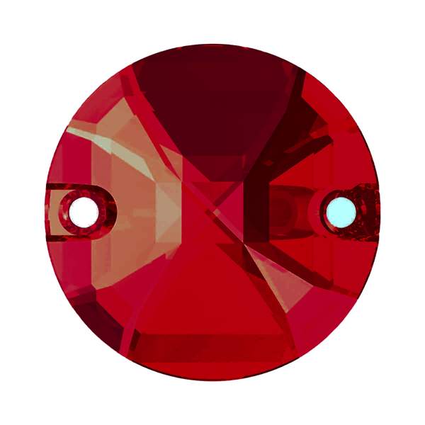 Swarovski Sew-on Crystals 3750 14 mm Crystal Red Magma F