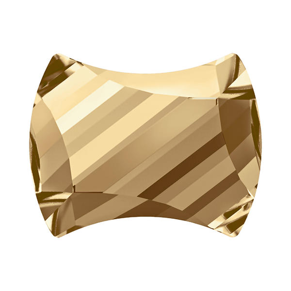 Swarovski Flatback Crystals 2540 9 x 7 mm Crystal Golden Shadow F