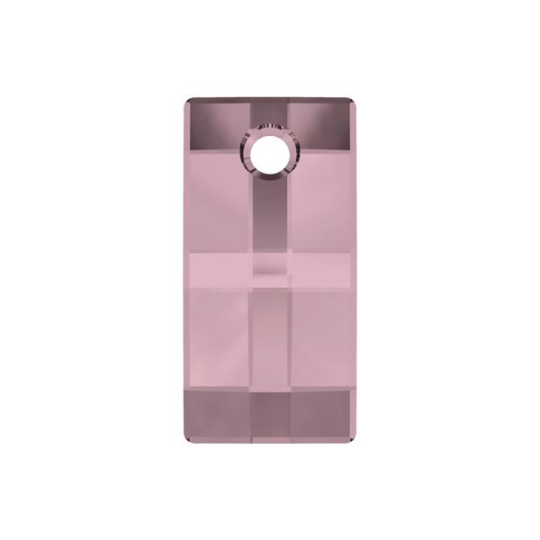 Swarovski Crystal Pendant 6696 20 mm Crystal Antique Pink
