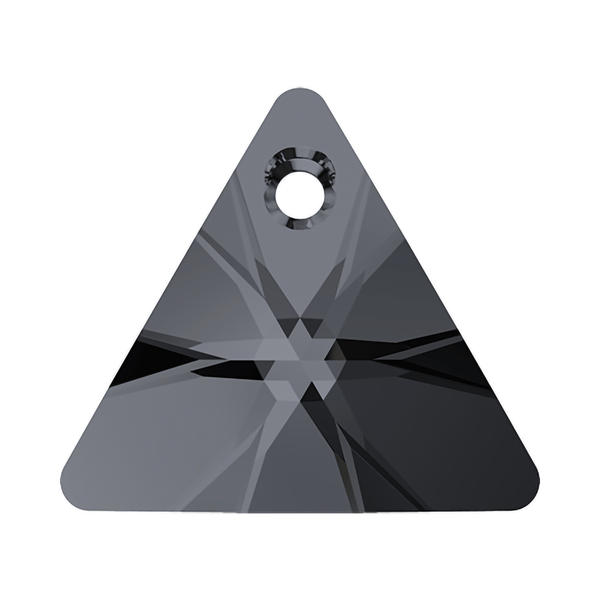 Swarovski Crystal Pendants 6628 12 mm Crystal Silver Night