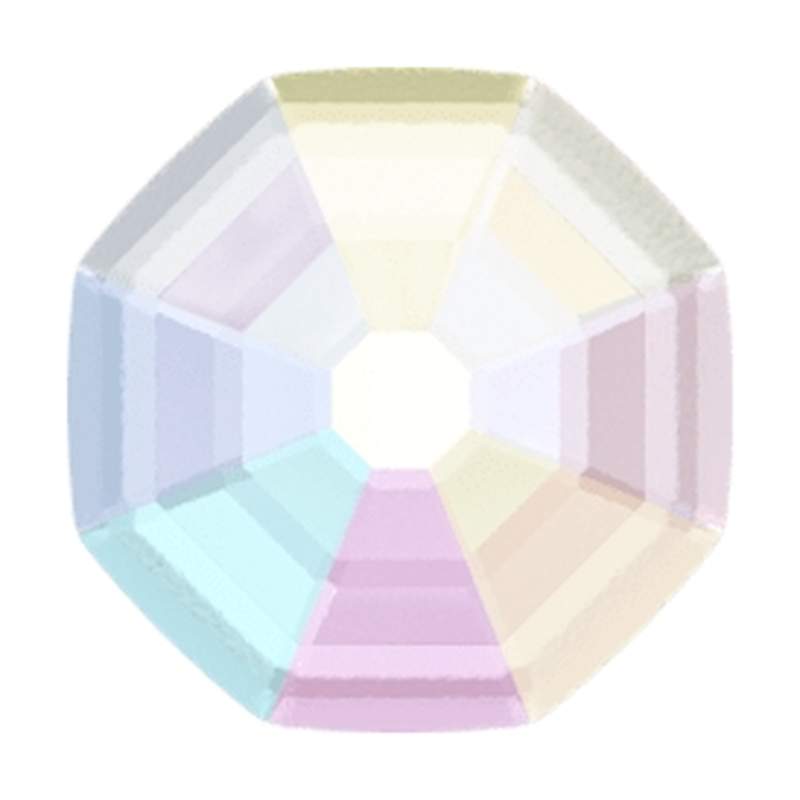 Swarovski Flatback Crystals 2611/G 8 mm Crystal AB F