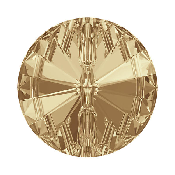 Swarovski Crystal Buttons 3015 16 mm Crystal Golden Shadow F