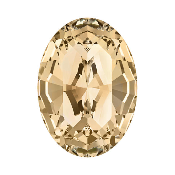 Swarovski Fancy Stones 4128 14 x 10 mm Crystal Golden Shadow