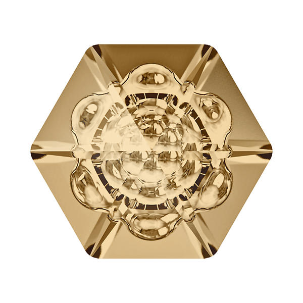 Swarovski Fancy Stones 4681 14 mm Crystal Golden Shadow F