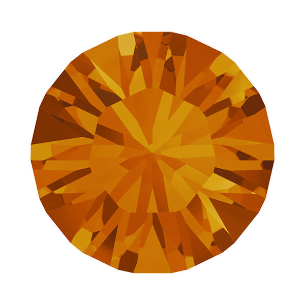 Swarovski Round Stones 1028 pp 7 Tangerine F