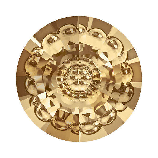 Swarovski Round Stones 1681 16 mm Crystal Golden Shadow F