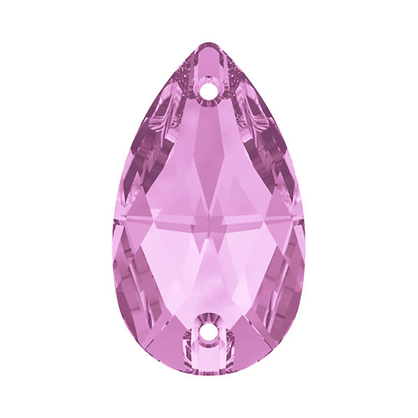 Swarovski Sew-on Crystals 3230 12 x 7 mm Rosaline F