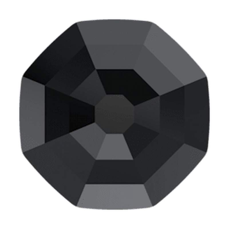 Swarovski Flatback Crystals 2611/G 14 mm Jet Unfoiled