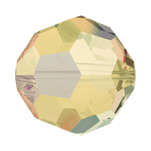 Swarovski Crystal Beads 5000 8 mm Light Colorado Topaz AB FC