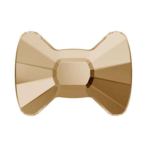 Swarovski Hotfix Crystals 2858 9 x 6,5 mm Crystal Golden Shadow M HF