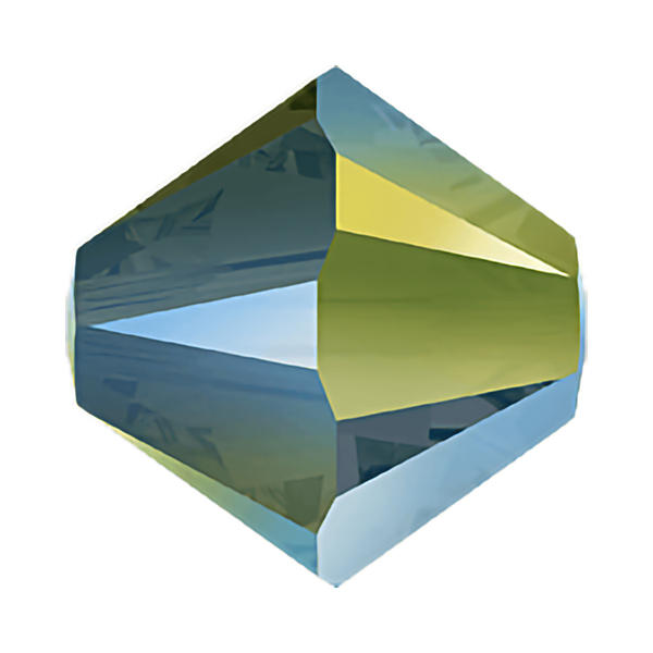 Swarovski Crystal Beads 5328 6 mm Crystal Iridescent Green 2X