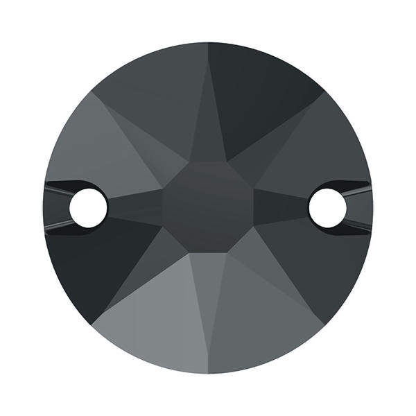 Swarovski Sew-on Crystals 3288 8 mm Jet Hematite