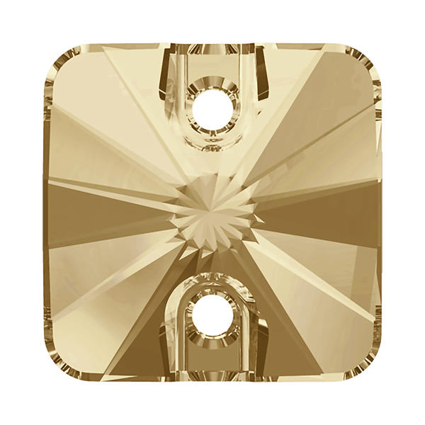 Swarovski Sew-on Crystals 3201 10 mm Crystal Golden Shadow F