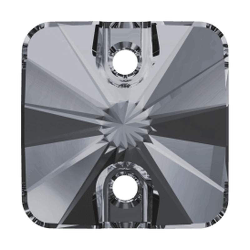 Swarovski Sew-on Crystals 3201 12 mm Crystal Silver Night
