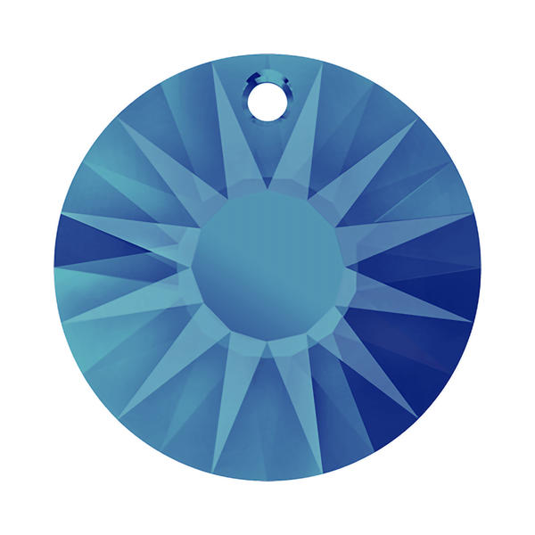 Swarovski Crystal Pendants 6724/G 33 mm Crystal Bermuda Blue P