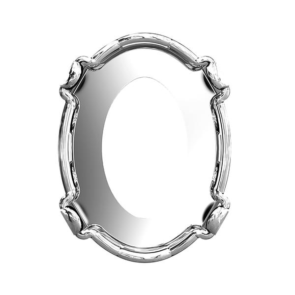 Swarovski Fancy Stone Settings 4120/S 8 x 6 mm Rhodium 1PH2OH