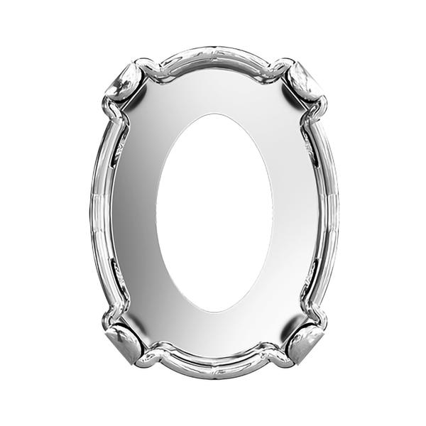 Swarovski Fancy Stone Settings 4128/S 8 x 6 mm Rhodium 1PH2OH