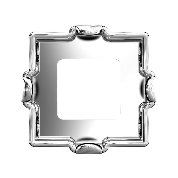 Swarovski Fancy Stone Settings 4428/S 6 mm Rhodium 1PH2OH