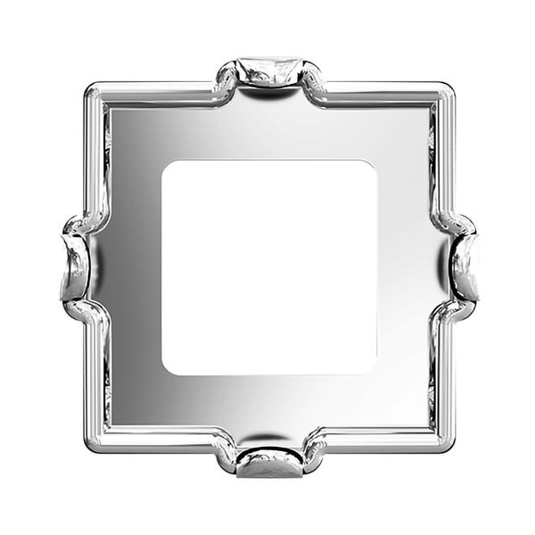 Swarovski Fancy Stone Settings 4447/S 8 mm Rhodium 1PH2OH