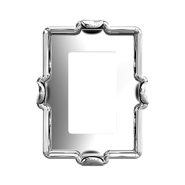 Swarovski Fancy Stone Settings 4527/S 8 x 6 mm Rhodium 1PH2OH