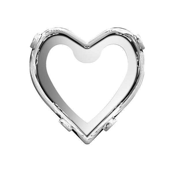 Swarovski Fancy Stone Settings 4831/S 5,5 x 5 mm Rhodium 1PH2OH