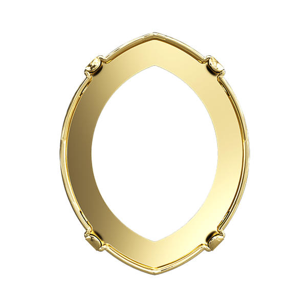 Swarovski Fancy Stone Settings 4224/S 14 x 11 mm Gold 3PH2O3