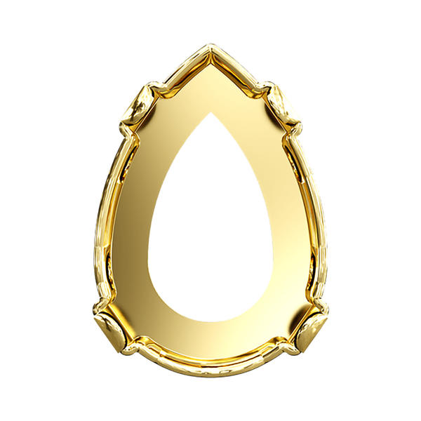Swarovski Fancy Stone Settings 4320/S 10 x 7 mm Gold 1PH2O3