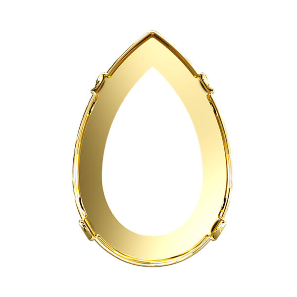 Swarovski Fancy Stone Settings 4327/S 30 x 20 mm Gold 1PH2O3