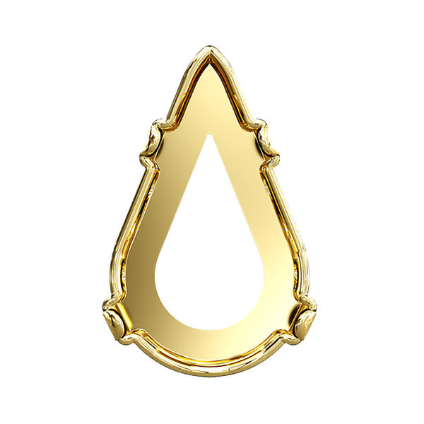 Swarovski Fancy Stone Settings 4328/S 13 x 7,8 mm Gold 1PH2O3