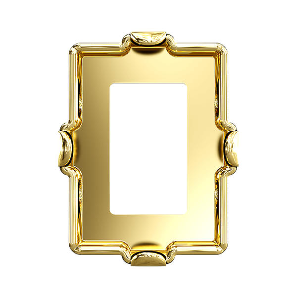 Swarovski Fancy Stone Settings 4527/S 8 x 6 mm Gold 1PH2O3