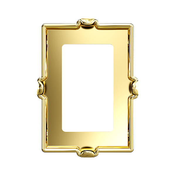 Swarovski Fancy Stone Settings 4527/S 8 x 6 mm Gold 3PH2O3